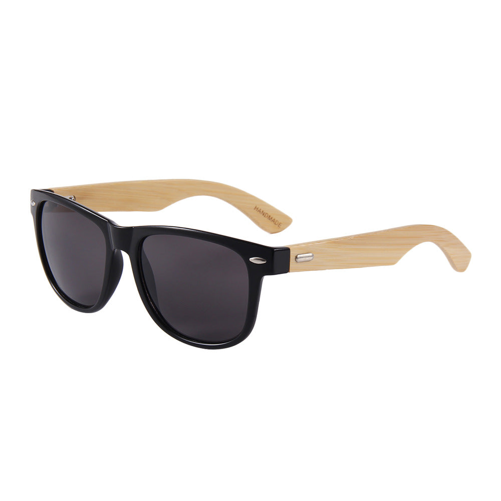 Wholesale Bamboo Wood Color Film PC Sunglasses